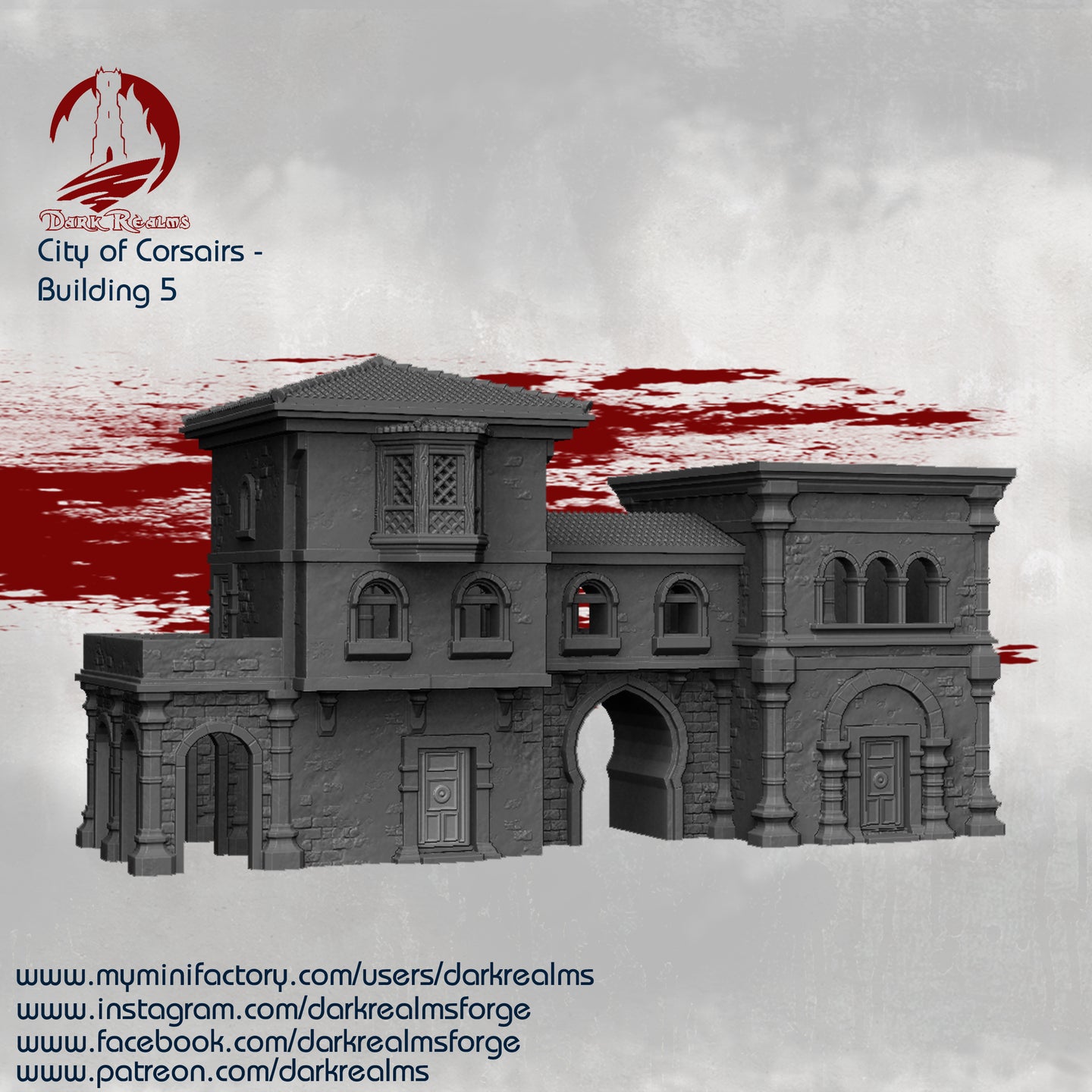 Building 5 - City of Corsairs - Dark Realms Terrain Wargaming D&D DnD