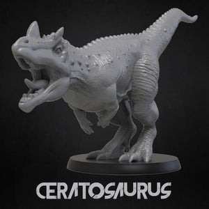 Ceratosaurus - Dinosaurs Set 1 - 3D IP Studios - Terrain Wargaming D&D DnD 28mm 32mm 40mm 54mm