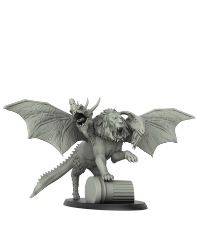 Chimera - Fantastic Creatures Set - 3D IP Studios - Terrain Wargaming D&D DnD 28mm 32mm 40mm 54mm 75mm