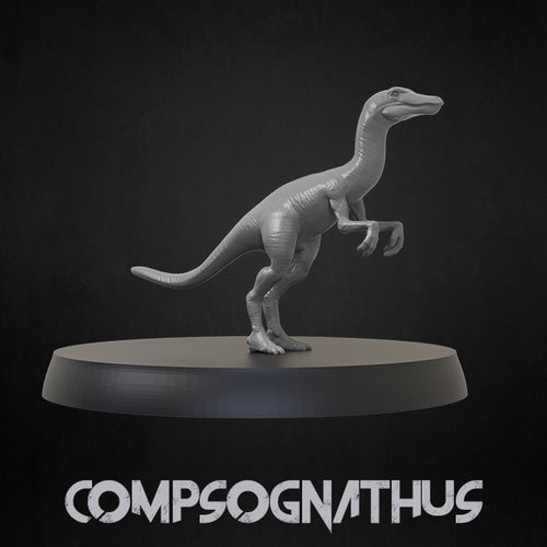 Compsognathus - Dinosaurs Set 3 - 3D IP Studios - Terrain Wargaming D&D DnD 28mm 32mm 40mm 54mm 75mm 100mm 125mm
