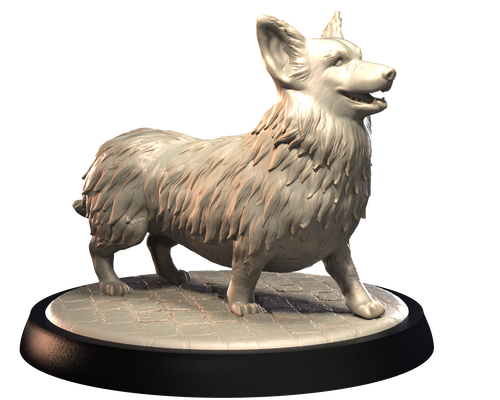 Corgi - Dogs Vol 1 - 3D IP Studios - Terrain Wargaming D&D DnD 28mm 32mm 40mm 54mm 75mm 100mm 125mm