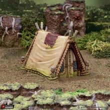 Load image into Gallery viewer, Campsite - The Gloaming Swamps - Printable Scenery Terrain Wargaming D&amp;D DnD 15mm 20mm 25mm 28mm 32mm 40mm 54mm