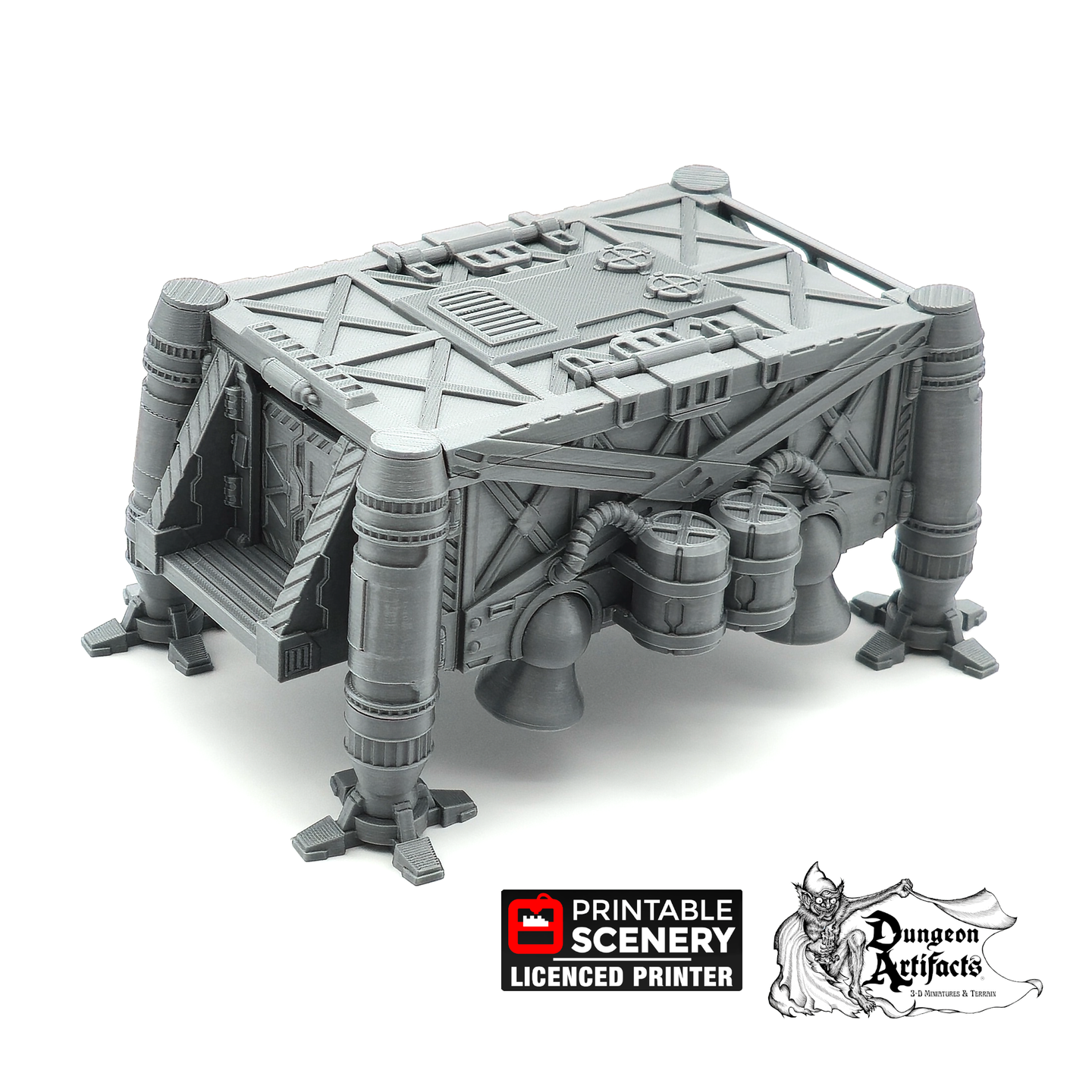 Cargo Lander - Brave New Worlds - Printable Scenery Sanctuary-17 Terrain Scatter D&D DnD