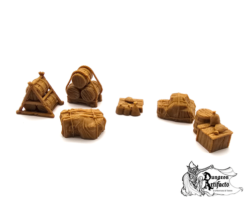 Cargo Set 15mm 28mm 32mm Depths of the Savage Atoll Wargaming Tabletop Scatter Miniatures Terrain D&D, DnD