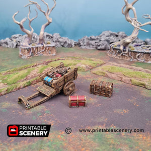 Travelers Camp II  - Shadowfey - Printable Scenery Terrain Wargaming D&D DnD 28mm 32mm 40mm 54mm