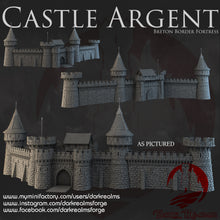 Load image into Gallery viewer, Breton Border Fortress Gate and Walls - Castle Argent - Dark Realms Terrain Wargaming D&amp;D DnD