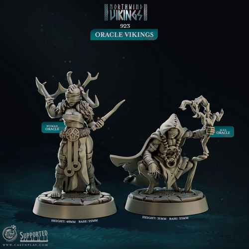 Oracle Vikings - Northwind Vikings - CastNPlay - Terrain Wargaming D&D DnD 28mm 32mm 40mm 54mm