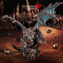 Load image into Gallery viewer, Ivoran, Obsidian Dragon - Dungeon Guild - CastNPlay - Terrain Wargaming D&amp;D DnD 28mm 32mm 40mm 54mm