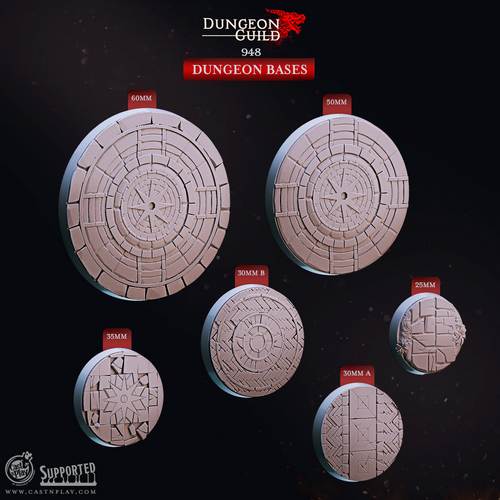 Dungeon Bases - Dungeon Guild - CastNPlay - Terrain Wargaming D&D DnD