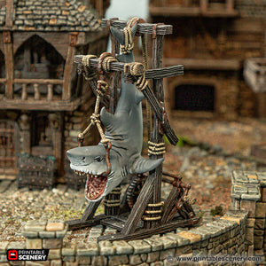 Catch Of The Day - Cities of Ramshackle and Ruin - Printable Scenery Terrain Wargaming D&D DnD 28mm 32mm 40mm 54mm
