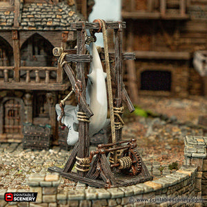 Catch Of The Day - Cities of Ramshackle and Ruin - Printable Scenery Terrain Wargaming D&D DnD 28mm 32mm 40mm 54mm