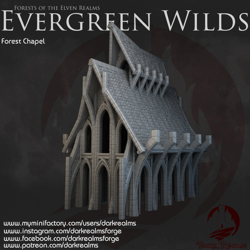 Forest Chapel - Evergreen Wilds  - Dark Realms Terrain Wargaming D&D DnD