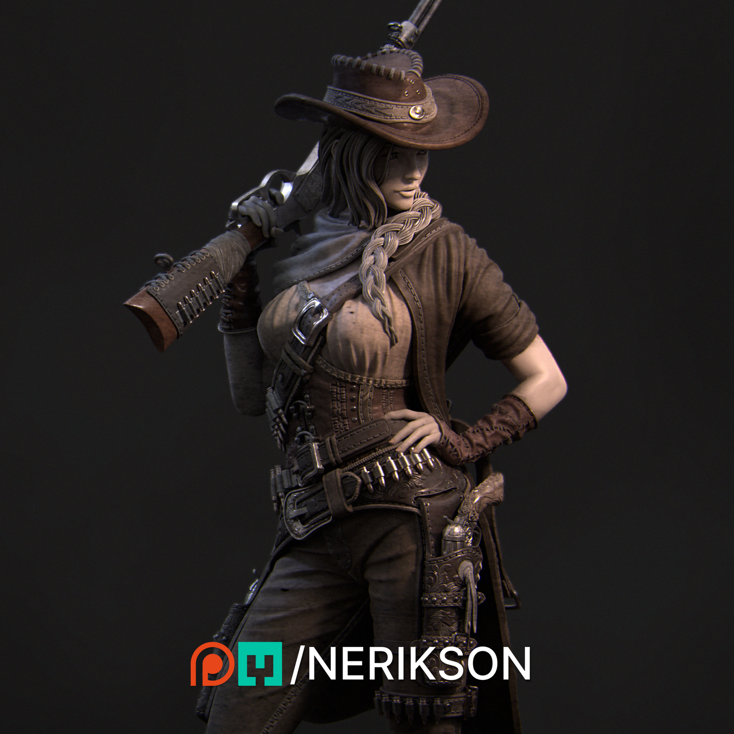 Jane, The Gunslinger - Nerikson - Wargaming D&D DnD