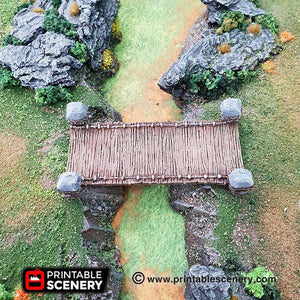 Chasm Bridge - Dwarves, Elves and Demons - Printable Scenery Terrain Wargaming D&D DnD