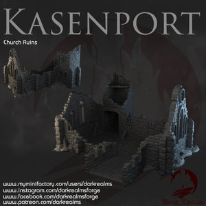 Church Ruins - Kasenport  - Dark Realms Terrain Wargaming D&D DnD