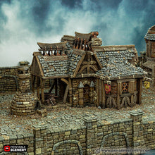 Load image into Gallery viewer, City Blacksmith - Cities of Ramshackle and Ruin - Printable Scenery - Terrain, Wargaming, D&amp;D, DnD