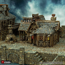 Load image into Gallery viewer, City Blacksmith - Cities of Ramshackle and Ruin - Printable Scenery - Terrain, Wargaming, D&amp;D, DnD