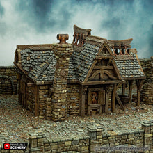 Load image into Gallery viewer, City Blacksmith - Cities of Ramshackle and Ruin - Printable Scenery - Terrain, Wargaming, D&amp;D, DnD