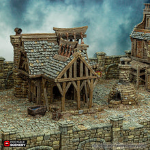 Load image into Gallery viewer, City Blacksmith - Cities of Ramshackle and Ruin - Printable Scenery - Terrain, Wargaming, D&amp;D, DnD