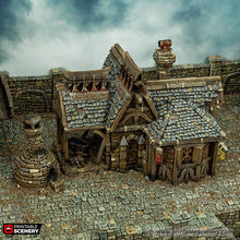 Load image into Gallery viewer, City Blacksmith - Cities of Ramshackle and Ruin - Printable Scenery - Terrain, Wargaming, D&amp;D, DnD