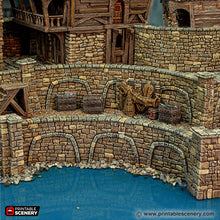 Load image into Gallery viewer, City Foundation Pack - Cities of Ramshackle and Ruin - Printable Scenery - Terrain, Wargaming, D&amp;D, DnD