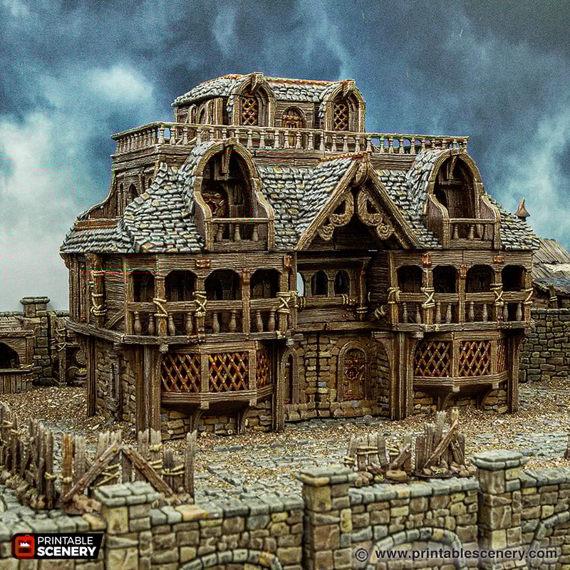 City Inn - Cities of Ramshackle and Ruin - Printable Scenery - Terrain, Wargaming, D&D, DnD