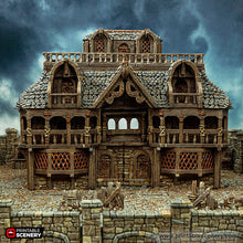 Load image into Gallery viewer, City Inn - Cities of Ramshackle and Ruin - Printable Scenery - Terrain, Wargaming, D&amp;D, DnD