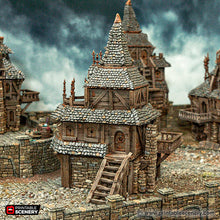 Load image into Gallery viewer, City Manor - Cities of Ramshackle and Ruin - Printable Scenery - Terrain, Wargaming, D&amp;D, DnD