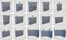 Load image into Gallery viewer, City Foundation Port Walls - Cities of Ramshackle and Ruin - Printable Scenery - Terrain, Wargaming, D&amp;D, DnD