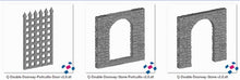 Load image into Gallery viewer, Clorehaven Portcullis and Arch - Clorehaven - Printable Scenery - Terrain, Wargaming, D&amp;D, DnD