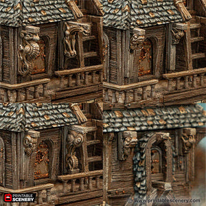 Corbels - Cities of Ramshackle and Ruin - Printable Scenery - Terrain, Wargaming, D&D, DnD 28mm 32mm 40mm 54mm