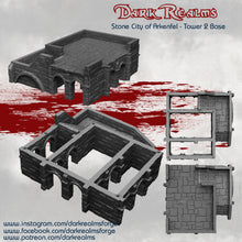 Load image into Gallery viewer, Stone City Tower Base - Arkenfel - Dark Realms Terrain Wargaming D&amp;D DnD