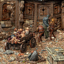 Load image into Gallery viewer, Horse and Cart - Cities of Ramshackle and Ruin - Printable Scenery Terrain Wargaming D&amp;D DnD 28mm 32mm 40mm 54mm