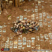 Load image into Gallery viewer, Corpse Piles - Cities of Ramshackle and Ruin - Printable Scenery - Terrain, Wargaming, D&amp;D, DnD 28mm 32mm 40mm 54mm