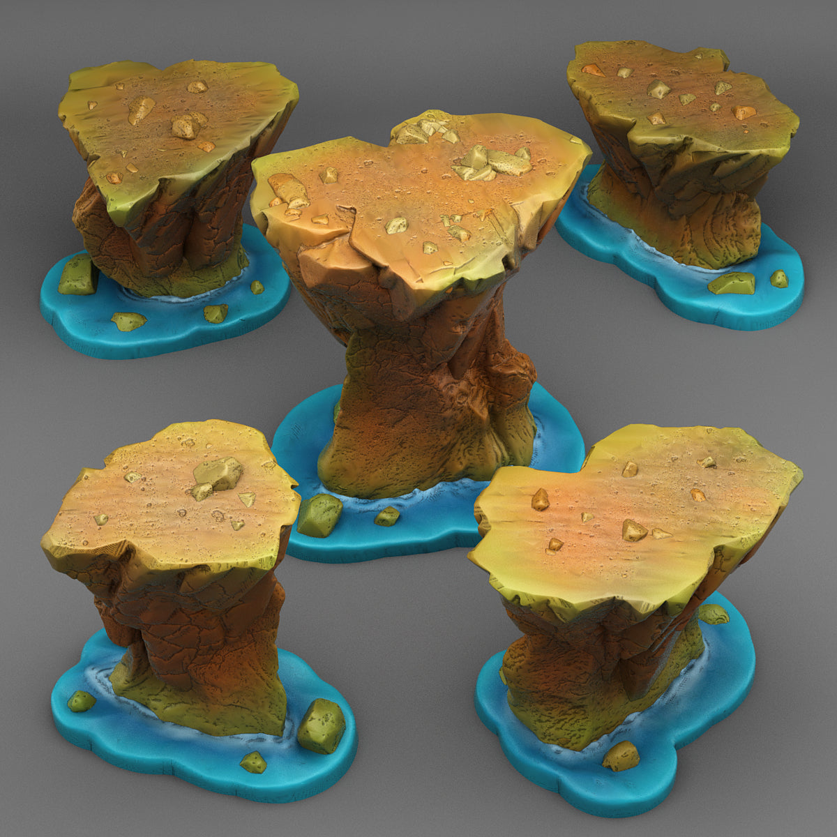 Coastal Tepuys - Print Your Monsters - Wargaming D&D DnD