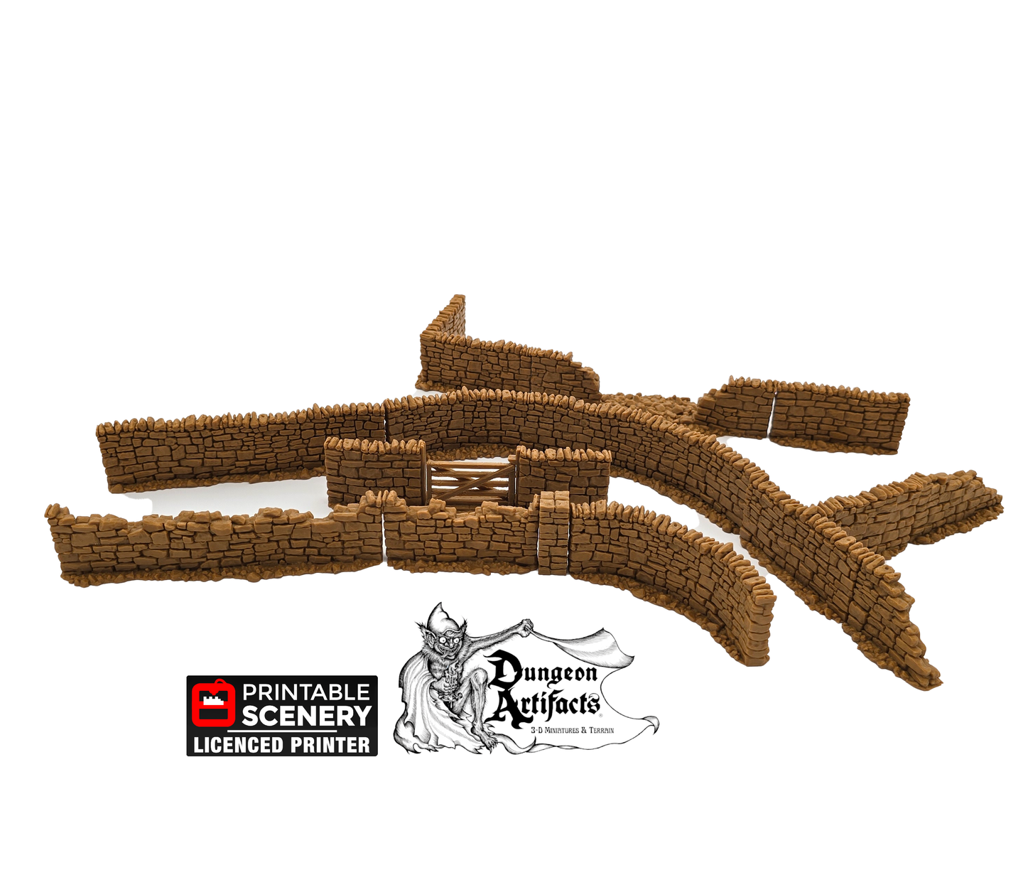 Country High Walls - King and Country - Printable Scenery Terrain Wargaming D&D DnD