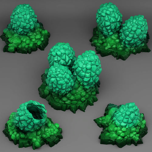 Crystal Dragon Eggs - Print Your Monsters - Wargaming D&D DnD