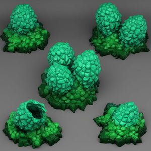 Crystal Dragon Eggs - Print Your Monsters - Wargaming D&D DnD