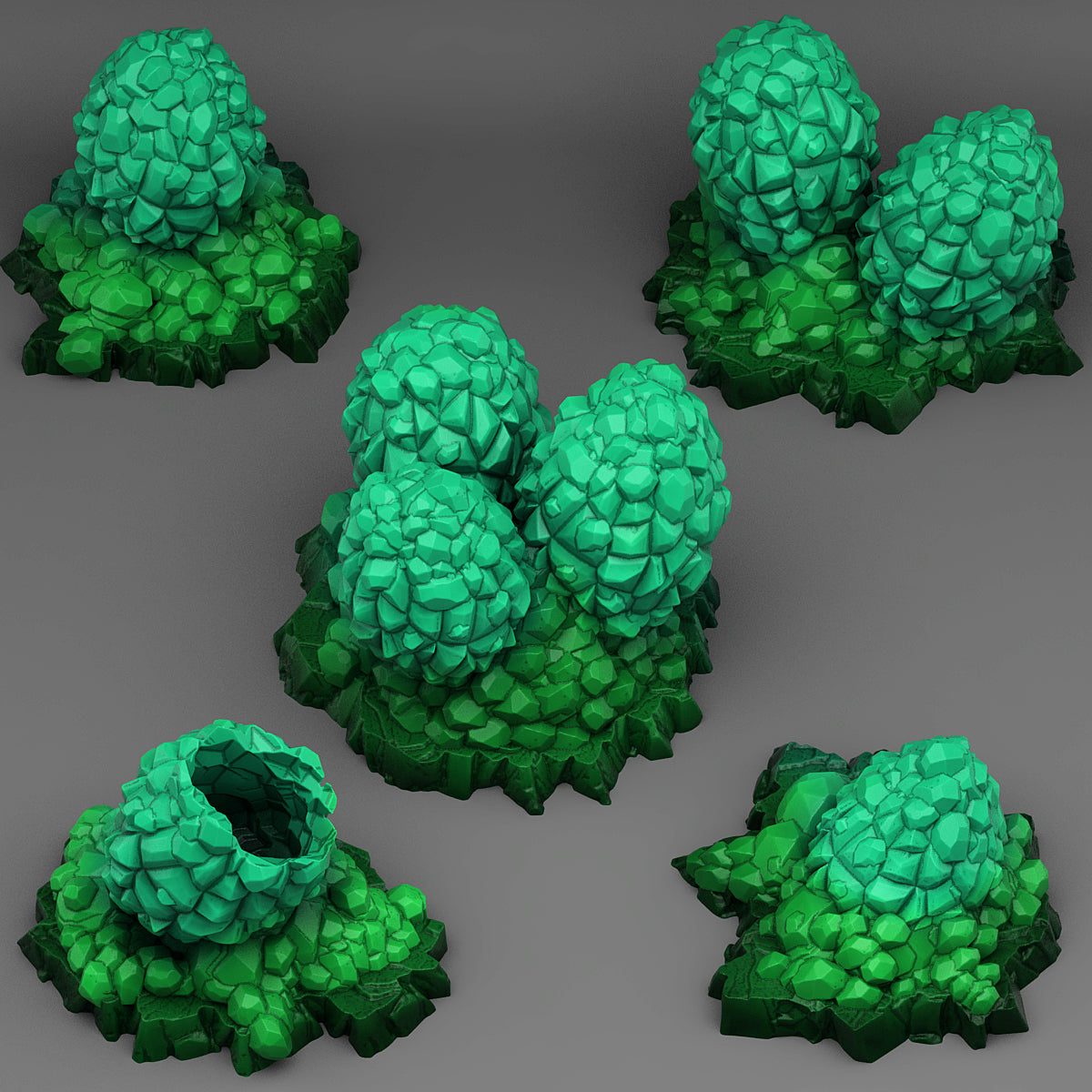 Crystal Dragon Eggs - Print Your Monsters - Wargaming D&D DnD