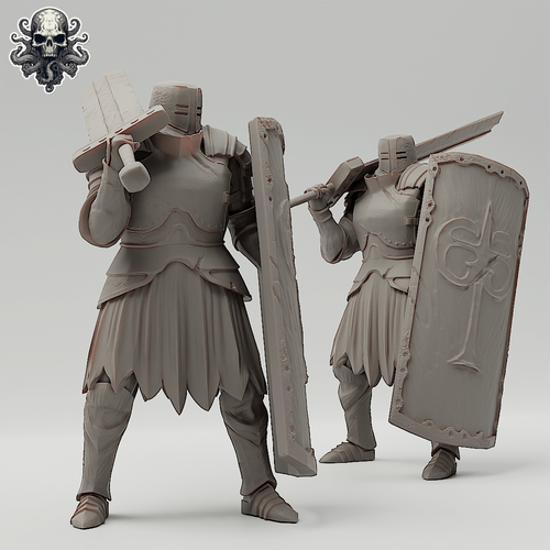 Dark Iron Knight - Realsteone - Terrain Wargaming D&D DnD 32mm 40mm 54mm