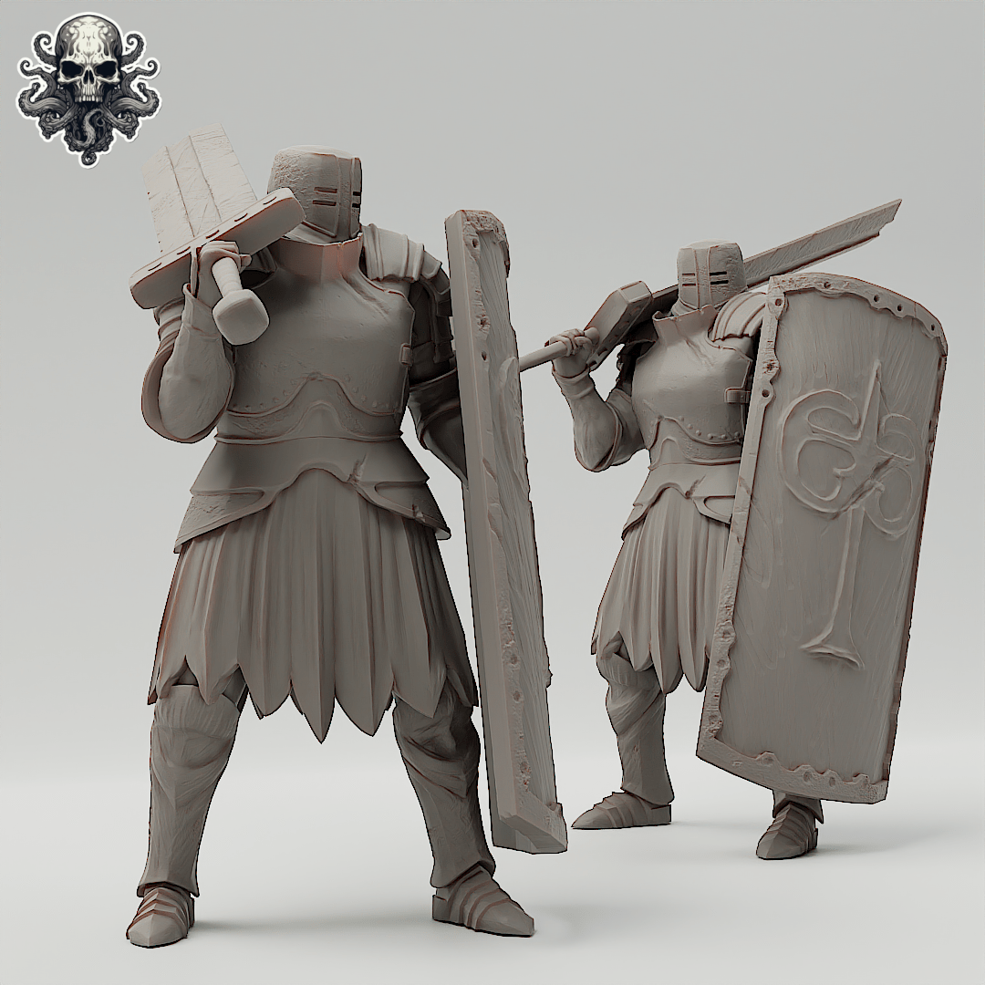 Dark Iron Knight - Realsteone - Terrain Wargaming D&D DnD 32mm 40mm 54mm