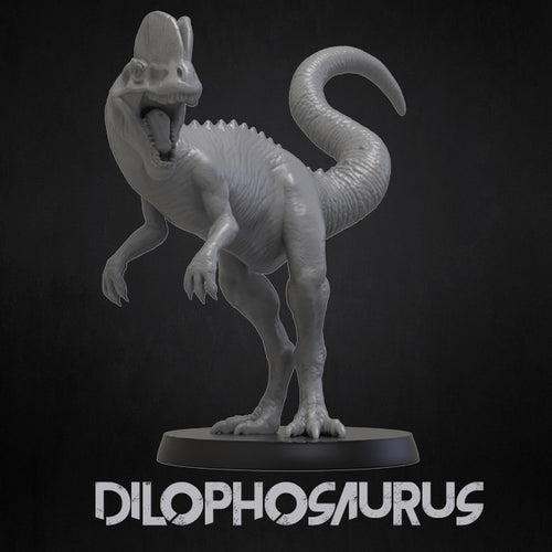 Dilophosaurus - Dinosaurs Set 1 - 3D IP Studios - Terrain Wargaming D&D DnD 28mm 32mm 40mm 54mm
