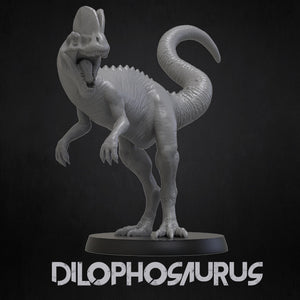 Dilophosaurus - Dinosaurs Set 1 - 3D IP Studios - Terrain Wargaming D&D DnD 28mm 32mm 40mm 54mm