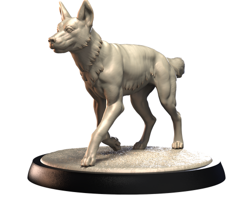 Dingo - Dogs Vol 1 - 3D IP Studios - Terrain Wargaming D&D DnD 28mm 32mm 40mm 54mm 75mm 100mm 125mm