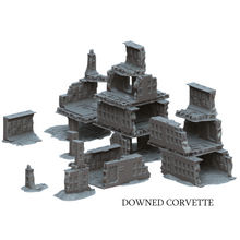 Load image into Gallery viewer, Downed Corvette - A Distant Outpost - Multiverse - Terrain Wargaming D&amp;D DnD