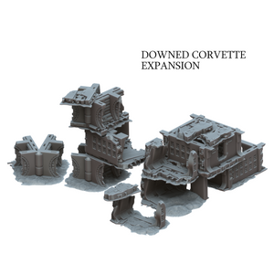Downed Corvette - A Distant Outpost - Multiverse - Terrain Wargaming D&D DnD
