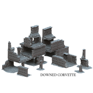 Downed Corvette - A Distant Outpost - Multiverse - Terrain Wargaming D&D DnD