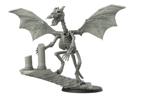 Skeleton Dragon - Fantastic Creatures Set - 3D IP Studios - Terrain Wargaming D&D DnD 28mm 32mm 40mm 54mm 75mm