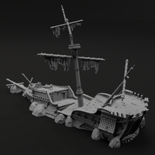 Load image into Gallery viewer, Pirate Wreck - Pirates vs Sailors Nightmare at Sea - Tabletop Terrain - Terrain Wargaming D&amp;D DnD