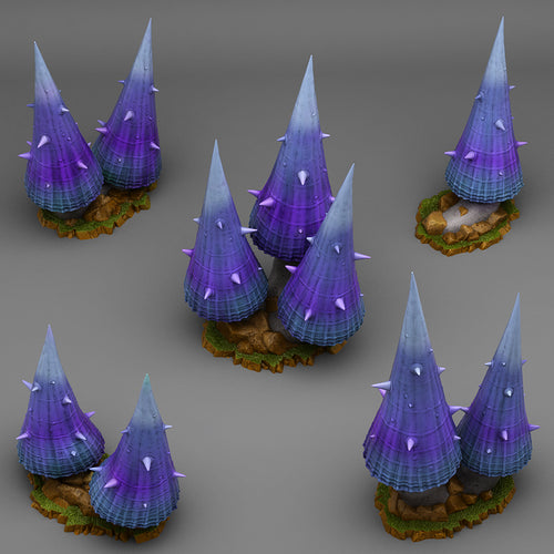 Dangerous Purple Mushrooms - Print Your Monsters - Wargaming D&D DnD
